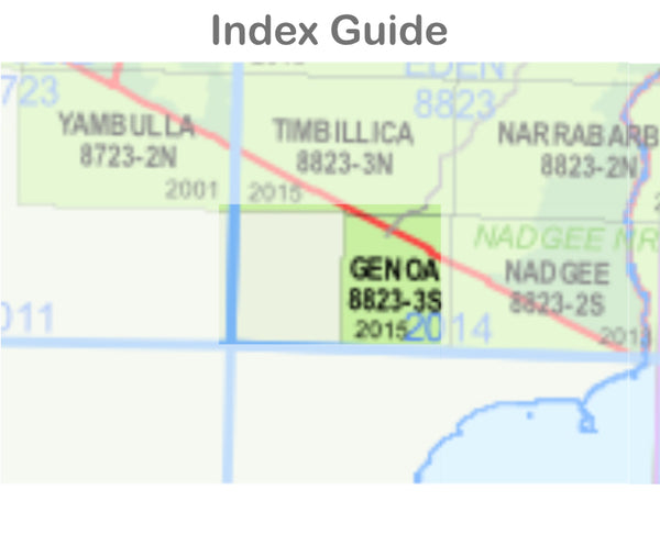 Genoa 8823-3-S NSW Topographic Map 1 25k