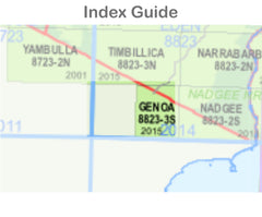 Genoa Map 8823-3-S NSW Topographic Map 1 25k