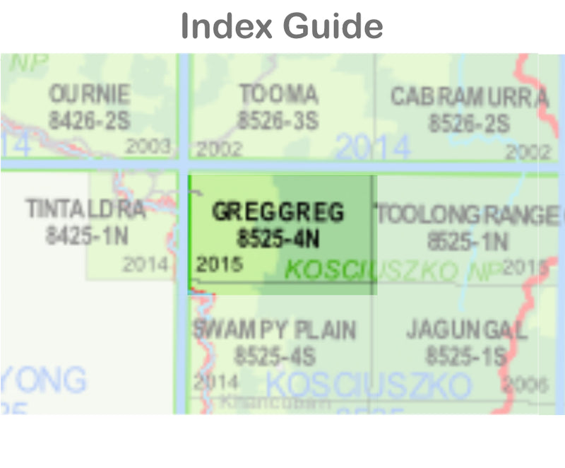 Greg Greg 8525-4-N NSW Topographic Map 1 25k