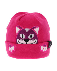 Berry Pink | XTM Kids Peek-a-Boo Beanie. Cat embroidery 