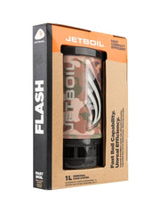 Camo | Jetboil Flash Personal Cooking System. In packaging