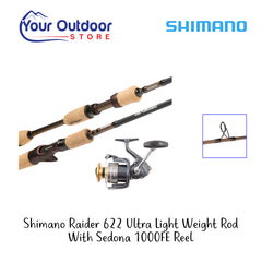 Shimano Raider 662 Ultra Light Spin with Sedona 1000 FE Rod Reel Combo
