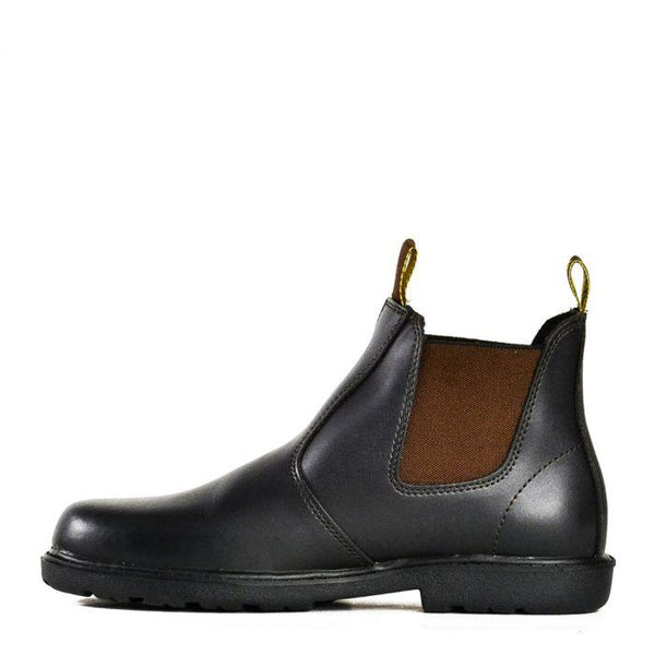 Brown | Bata Kanga Elastic Sided Pull Up Kids Boots Inside Angle
