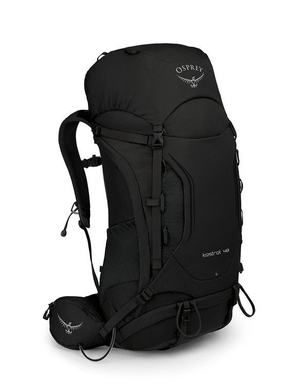 Black | Osprey Kestrel 48 Technical Backpack