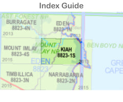 Kiah 8823-1-S NSW Topographic Map 1 25k