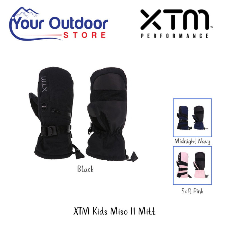 XTM Kids Miso II Mitt. Hero image with title and logos