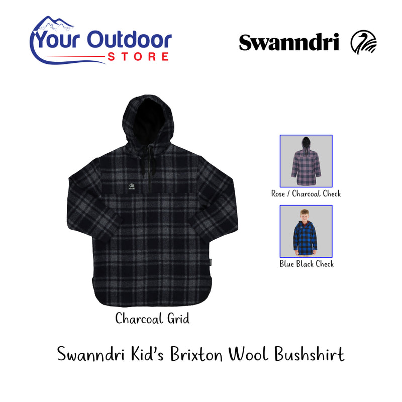 Charcoal Grid | Swanndri Kid's Brixton Bush Shirt Feature Image