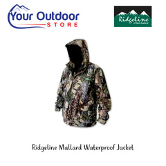 Buffalo Camo | Ridgeline Mallard Waterproof Jacket. Hero with logos and title