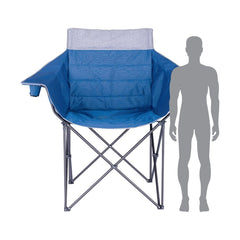 Oztrail Monsta Action Chair. With silhouette to guide size