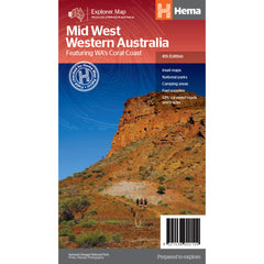 Hema Mid West Western Australia State Map 4th Edition. Front Cover