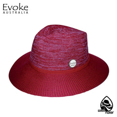 Mixed Red | Evoke Aston Fedora Sun Hat