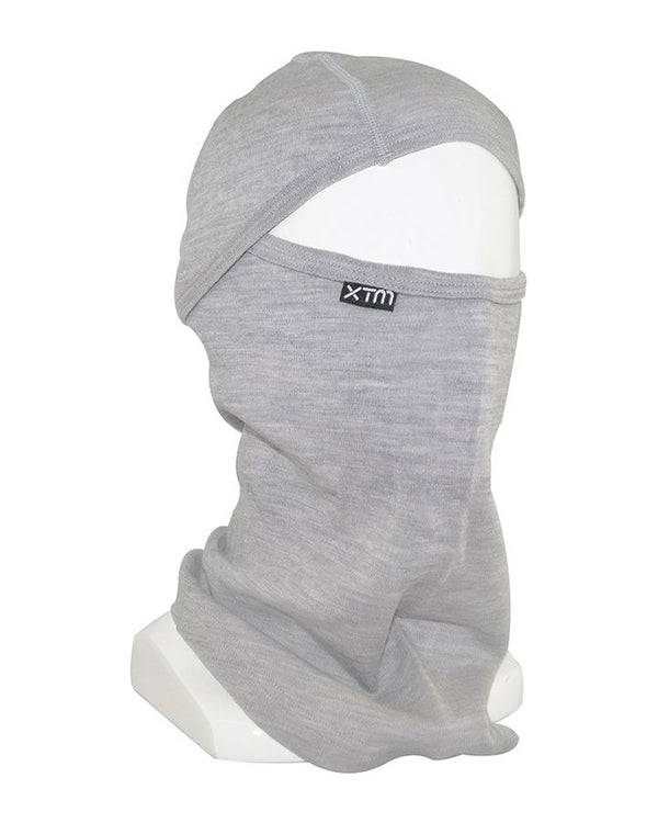 Grey | XTM Adult Merino Balaclava.