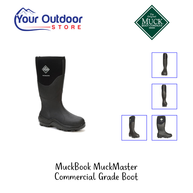 Black | Muckboot Muckmaster Commercial Grade Boot- Hero