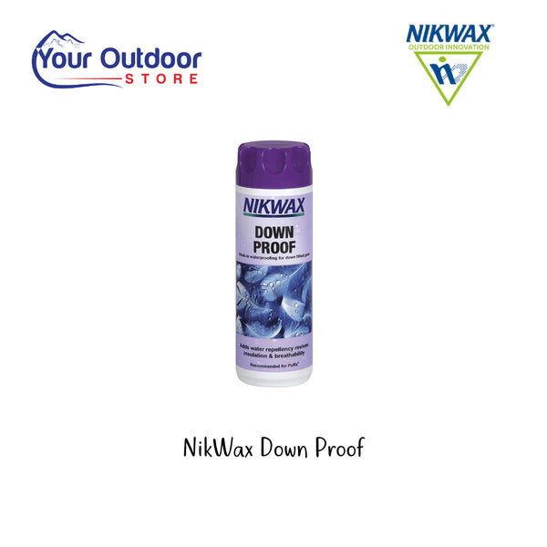 Nikwax Down Proof. hero image with title and logos