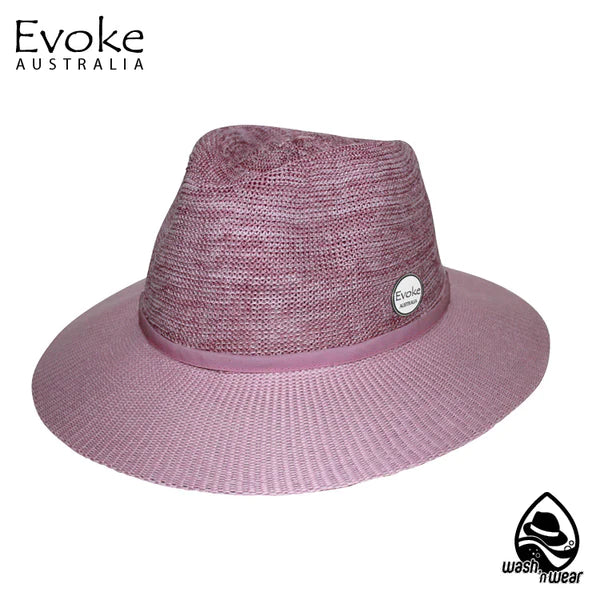 Old Rose | Evoke Aston Fedora Sun Hat