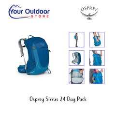 Summit Blue | Osprey Sirrus 24 Day Pack. Hero