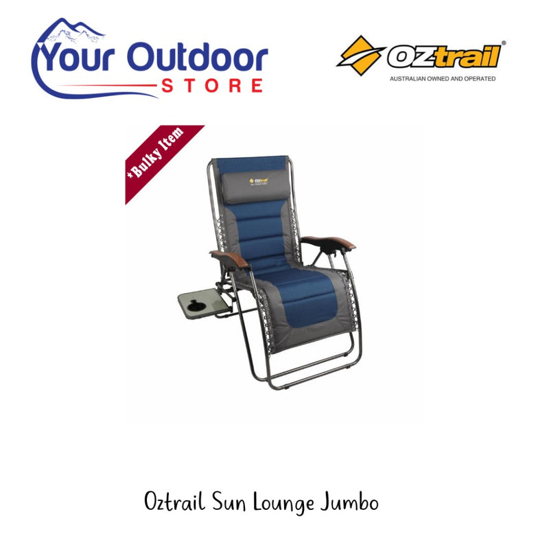 Oztrail Jumbo Sun Lounge. Hero image and title