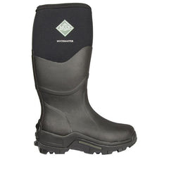 Black | Muckboot Muckmaster Commercial Grade Boot. Outside side view showing logo
