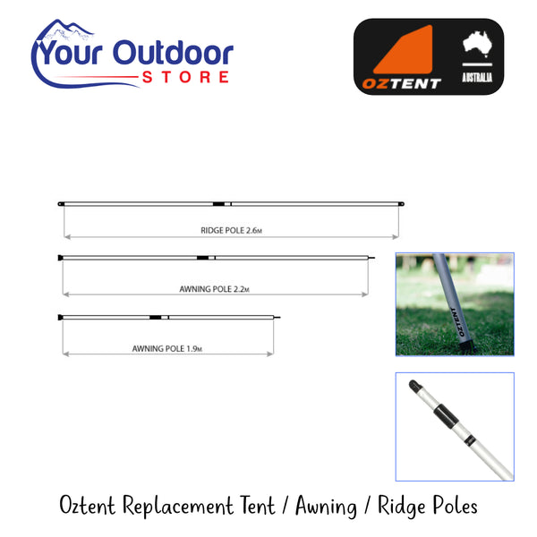 Oztent Aluminium Telescopic Tent Pole