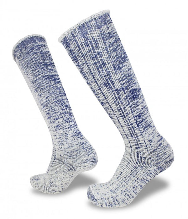 Navy Marle | Wilderness Wear Merino Fleece Over Calf Sock