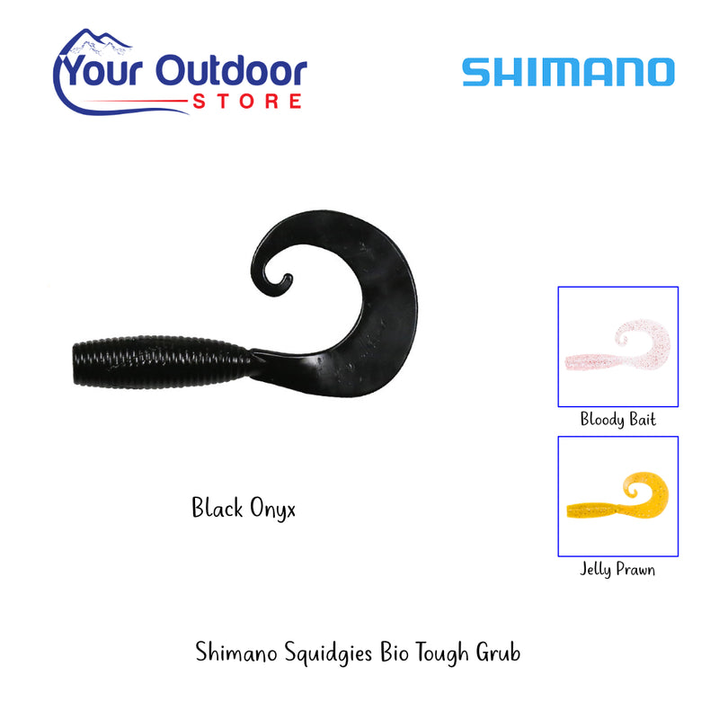 Black Onyx | Shimano Squidgies Bio Tough Grub