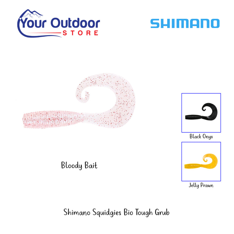 UV Bloody Bait | Shimano Squidgies Bio Tough Grub