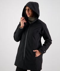 Black | Side View with hood on