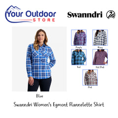 Blue | Swanndri Womens Egmont Flannelette Shirt