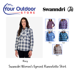 Navy | Swanndri Womens Egmont Flannelette Shirt