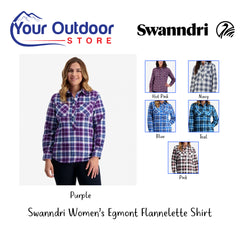 Purple | Swanndri Womens Egmont Flannelette Shirt