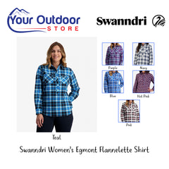 Teal | Swanndri Womens Egmont Flannelette Shirt