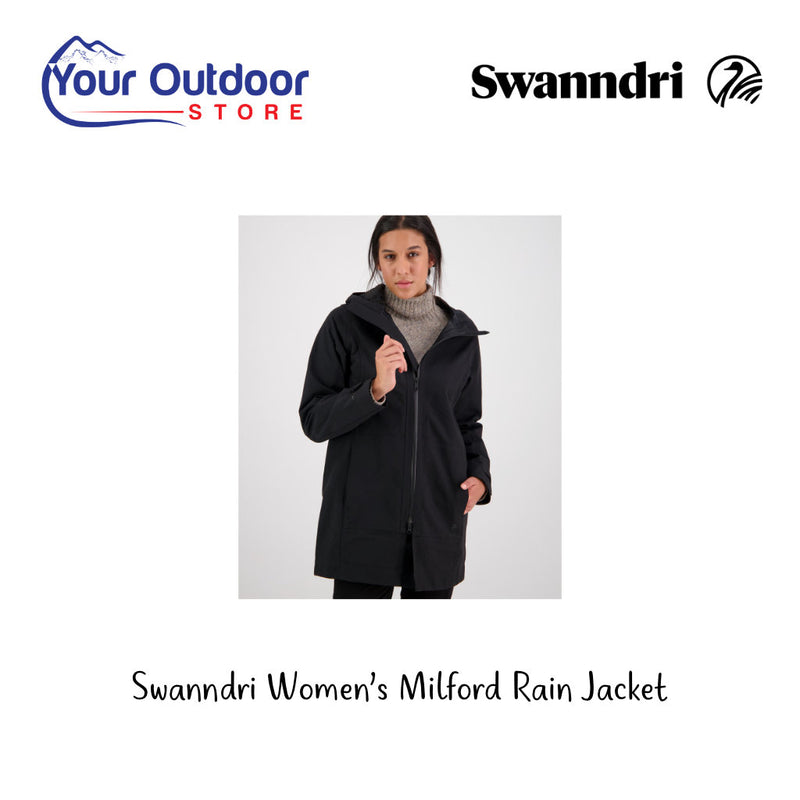 Swanndri Womens Milford Jacket V2. Hero image with title and logos
