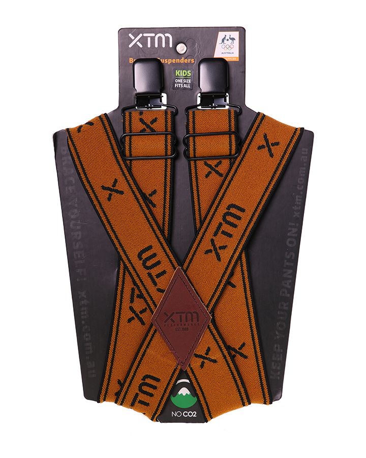Copper | XTM Kids Suspenders. Packaged