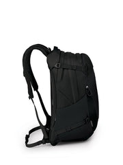 Black | Side view with shoulder straps out and compression straps away