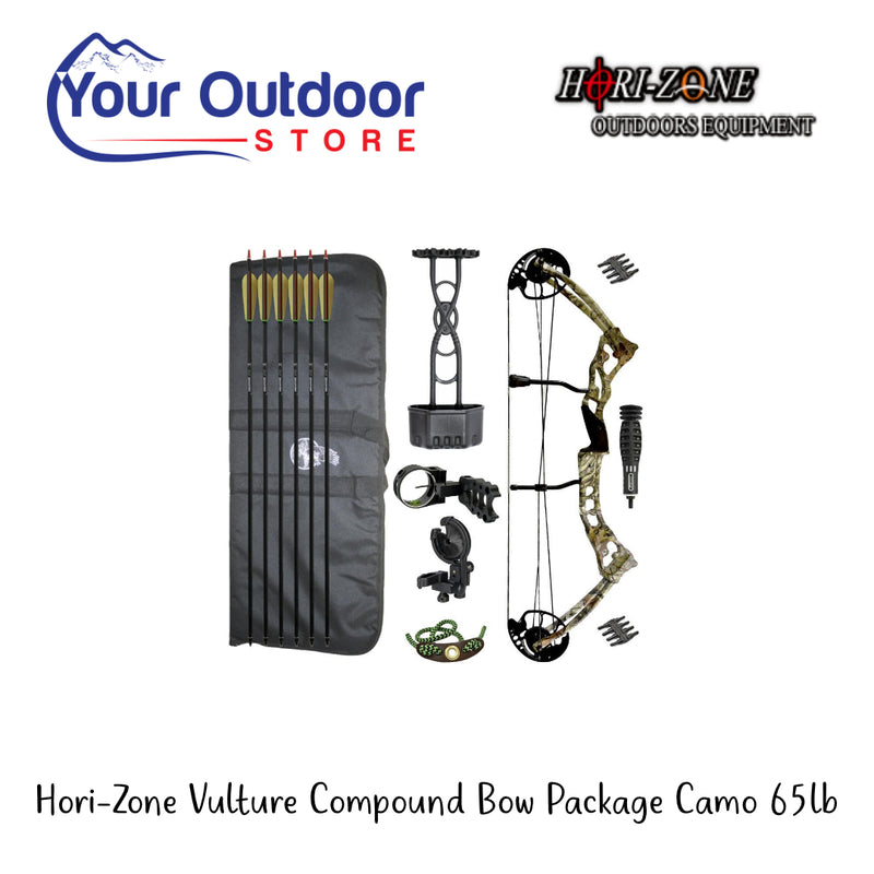 Horizone Vulture Package Compound Bow Camo Right Hand 65 Pound