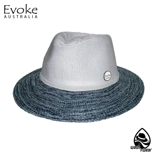 White Light Blue | Evoke Aston Fedora Sun Hat