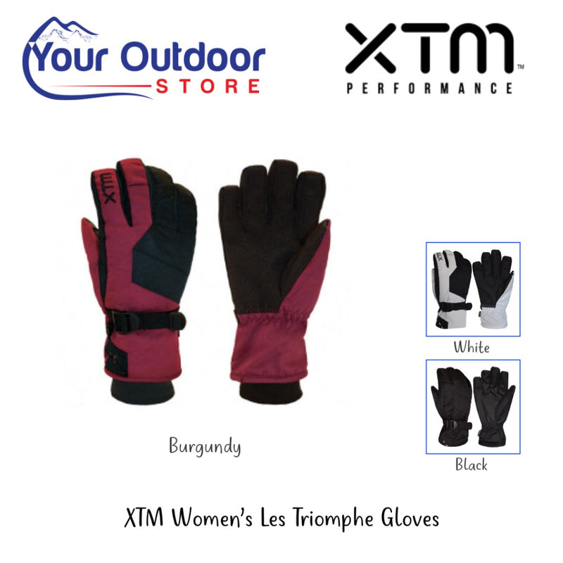 Burgundy | XTM Ladies Les Triomphe Ski Glove-Hero