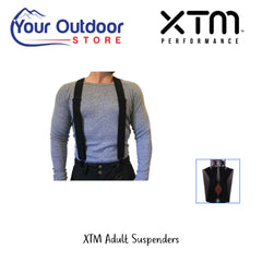 XTM Adult Suspenders- Black. Hero Image