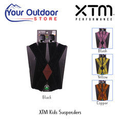 XTM Kids Suspenders / Braces. Black Hero