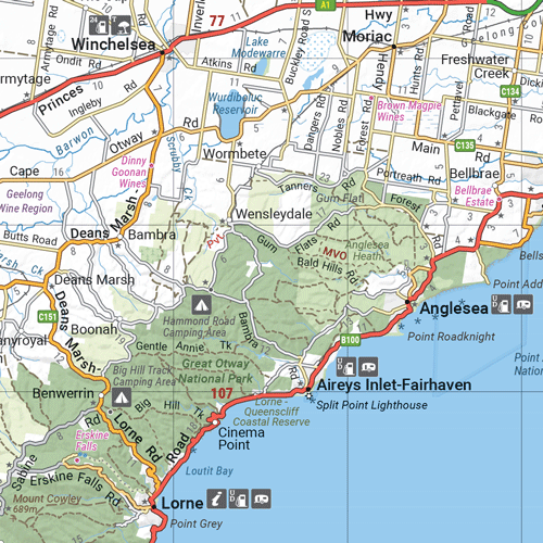 Map Example, Actual size